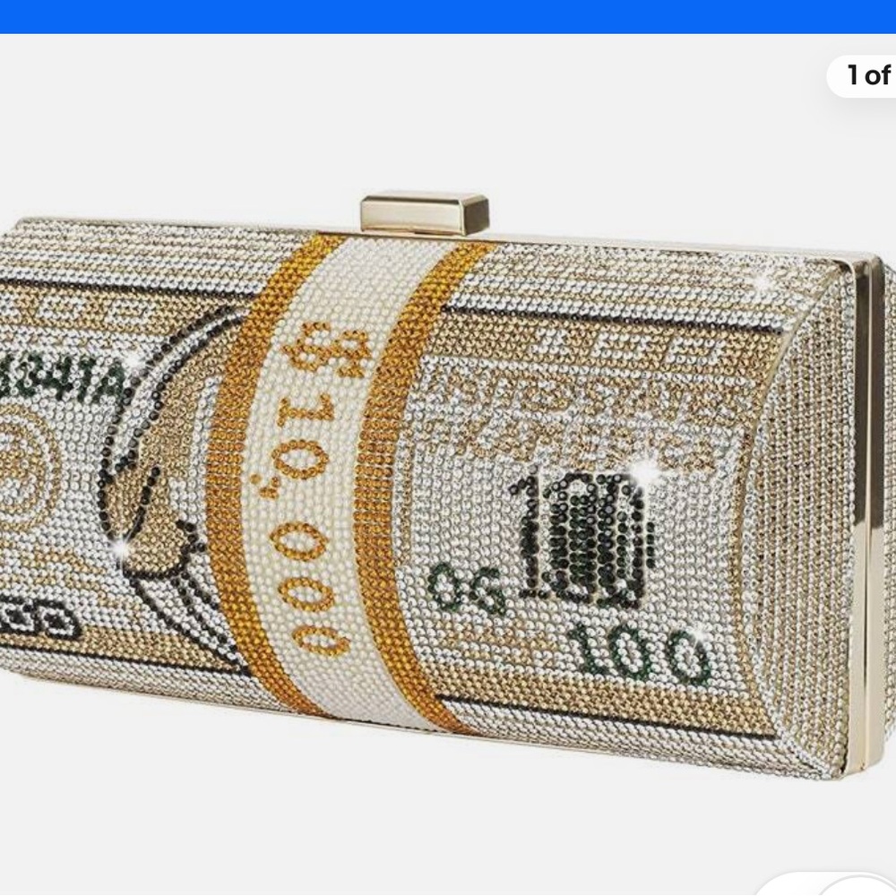 Crystal / Rhinestone Money Purse - Chain Strap